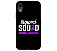 Support Squad Ruban de sensibilisation à la démence et à la maladie d'Alzheimer Violet Coque pour iPhone XR