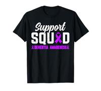 Support Squad Ruban de sensibilisation à la démence et à la maladie d'Alzheimer Violet T-Shirt