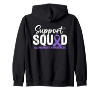 Support Squad Ruban de Sensibilisation à la maladie d'Alzheimer Violet Sweat à Capuche