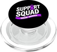 Support Squad Ruban de sensibilisation à la migraine chronique Violet PopSockets PopGrip pour MagSafe