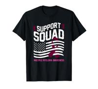 Support Squad Ruban de Sensibilisation au myélome Multiple Drapeau USA T-Shirt Graphique avec Valeur