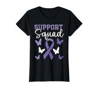 Support Squad Sensibilisation au Lupus à la maladie Auto-Immune T-Shirt Graphique avec Valeur, Femme, Noir, XL