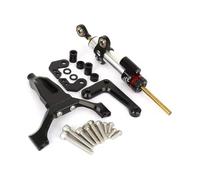 Support Stabilisateur Amortisseur Direction CNC Moto pour Yamaha MT-09 MT09 MT 09 2024 2025 Kit Montage Amortisseur Directions Moto Stabilisateur Support(Ensemble 6)