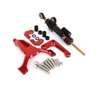 Support Stabilisateur Amortisseur Direction CNC Moto pour Yamaha MT-09 MT09 MT 09 2024 2025 Kit Montage Amortisseur Directions Moto Stabilisateur Support(Ensemble 13)
