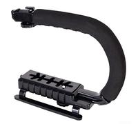 Support stabilisateur léger pour appareils photo DV, construction ABS robuste, plusieurs options de montage, prise en main confortable, compatible avec divers appareils photo reflex (noir)
