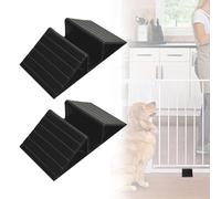 Support stabilisateur triangulaire pour barrière pour animaux de compagnie, anti-coup de pied, prévention des chutes, fente pour carte de renforcement pour barrière de clôture de 11,2 cm, balustrade