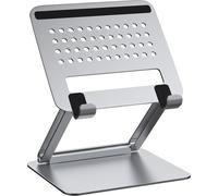 Support stable en métal, support en aluminium pour iPad avec conception multi-angles réglable pour appareils de 7 à 13,3 pouces, conception