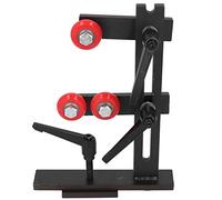 Support stable pour tournage sur bois, repose-outil de tournage en métal en forme de L, outil de tour à bois en fonte haute résistance et accessoires avec 3 roues de fixation pour pièces à arbre long