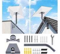 Support Starlink Gen 3,Fixation Starlink V3 avec adaptateur,angle réglable,kit de montage pour Starlink Gen 3,support mural pour Starlink Gen 3