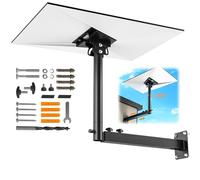 Support Starlink Gen 3 réglable à 360°, Support de mât Starlink avec adaptateur de tube Starlink Gen 3, Kit de montage mural long Starlink