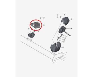 Support supérieur Shimano STEPS pour batterie E-6010