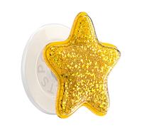 Support Smartphone PopGrip Premium MagSafe Effet Pailleté Étoile PopSockets Dorée