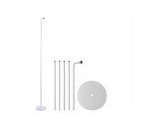 Support sur pied modulable jusqu'à 150 cm pour lampe magnétique - coloris blanc