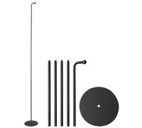 Support sur pied modulable jusqu'à 150 cm pour lampe magnétique - coloris noir [Lunartec]