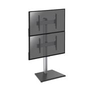 Support sur pied pour 2 écrans TV 40''-65'' - Hauteur 175cm - A poser