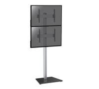 Support sur pied pour 2 écrans TV 40''-65'' - Hauteur 240cm - A poser