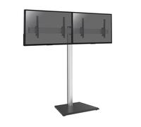 Support sur pied pour 2 écrans TV 43'' - 49'' - Hauteur 175cm - A poser - Inclinable