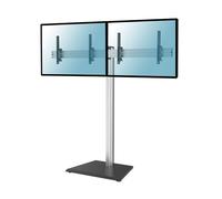 Support sur pied pour 2 écrans TV 43'' - 49'' - Hauteur 175cm - A poser - Inclinable