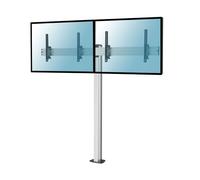 Support sur pied pour 2 écrans TV 50'' - 55'' - Hauteur 175cm - A visser - Inclinable