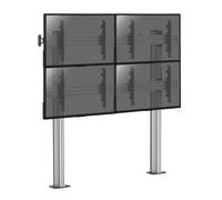Support sur pieds mur d' images pour 4 écrans TV 45''-55'' - Hauteur 175cm - A v