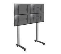 Pied TV Kimex Support 4 écrans TV 45"-55", H 240 cm