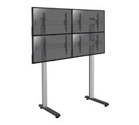 Support sur pieds mur d'images pour 4 écrans TV 45''-55'' - Hauteur 240cm - A poser