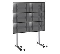 Pied TV Kimex Support de Sol pour 6 écrans TV 45"-55