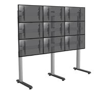 Support sur pieds mur d'images pour 9 écrans TV 50''-55'' - A poser