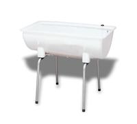 Support sur pieds pour bac de rinçage 100 L stable