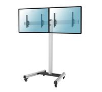 Support sur roulettes pour 2 écrans TV 43" - 49" Hauteur 175cm, Inclinable