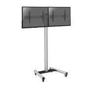 Support sur roulettes pour 2 écrans TV 43'' - 49'' - Hauteur 240cm