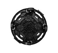 vidaXL Support sur roulettes pour plantes, Diamètre 40 cm, 275 kg, Noir