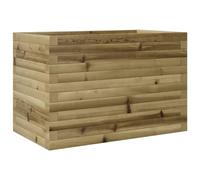Support surélevé en bois 70 x 40 x 45,5 cm pour pot de fleurs d'extérieur idéal pour les plantes à base ouverte Jardinière durable pour votre décoration de jardin
