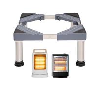 Support surélevé radiateur soufflant 29-32 cm acier et PP | Rehausseur robuste 300 kg pour radiateur soufflant et convecteur, protège parquet et carrelage, air mieux réparti