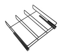 Support Suspendu pour Pèse-personne Numérique, Acier Carbone Noir | Rangement Intégré sous Étagère, Montage sans Perçage, pour Petits Espaces et Salles de Bain Modernes