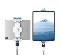 Support Tablette Adaptateur pour Trépied avec Rotule, Support iPad pour Trépied, Support Téléphone 360° Rotative pour iPad Pro 12.9, iPad Air Min 3 4, Galaxy Tab, Surface Pro 8 Perche Selfie 5.3-10.6