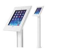 Maclean MC-678 Pied pour tablette verrouillable aluminium, acier, plastique ABS blanc au sol pour Apple iPad (3ème génération);¿