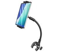 Support Tablette pour Fauteuil Roulant Poussette à Bras Flexible en Métal | Support Tablette Vélo, Tapis de Marche, Chariot - Pince Guidon Pôle Tube pour Tablettes & Téléphones de 4-13"
