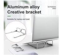 Support tablette pour ordinateur portable en alliage d'aluminium pour ordinateur portable macbook-pro air pliable - argent Argent G