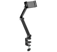 Support tablette universel VALUE - fixation sur table, rotule intégrée, patins caoutchouc, noir