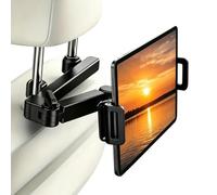 Support Tablette Voiture pour iPad Pro Air Mini Switch phone 5" à 14" | 360° Rotation Pliable Extensible Support de Tablette et Téléphone Voiture Appuie-tête