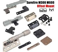 Support Tactique Offset ARIS Series Surefire M300 M600 pour Rail ML-K Keymod SMR 20mm, Compatible avec Lampe Torche M600B M951 M620 Type 2 DE