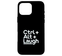 Support Technique « Ctrl+Alt+Rire » Humour Support Informatique Coque pour iPhone 16 Pro Max