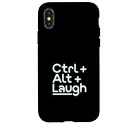 Support Technique « Ctrl+Alt+Rire » Humour Support Informatique Coque pour iPhone X/XS