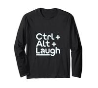 Support Technique « Ctrl+Alt+Rire » Humour Support Informatique Manche Longue