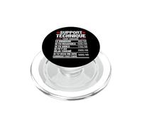 Support Technique Humour Informaticien Tarif Cadeau Geek PopSockets PopGrip pour MagSafe