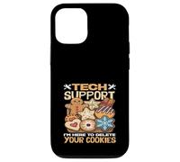 Support Technique Im Here to Delete Your Cookies Funny Pun Coque pour iPhone 12/12 Pro