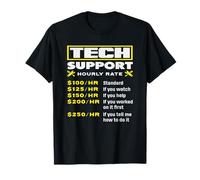 Support Technique Liste des tarifs horaires Tarifs informatiques Amusants T-Shirt