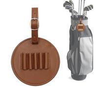 Support Tee - Sacs en Cuir PU ,Poche Porte-Golf Contient 5 Tees | Pour les femmes Golfeurs Exercice Driving Range Putting Green