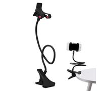 Support Téléphone À Col De Cygne | Support De Téléphone Portable | Flexible Long Bras Réglable Rotatif À 360 Degrés | Pince Multifonction Pour Smartphones | Pour Salle De Sport, Chambre À Coucher